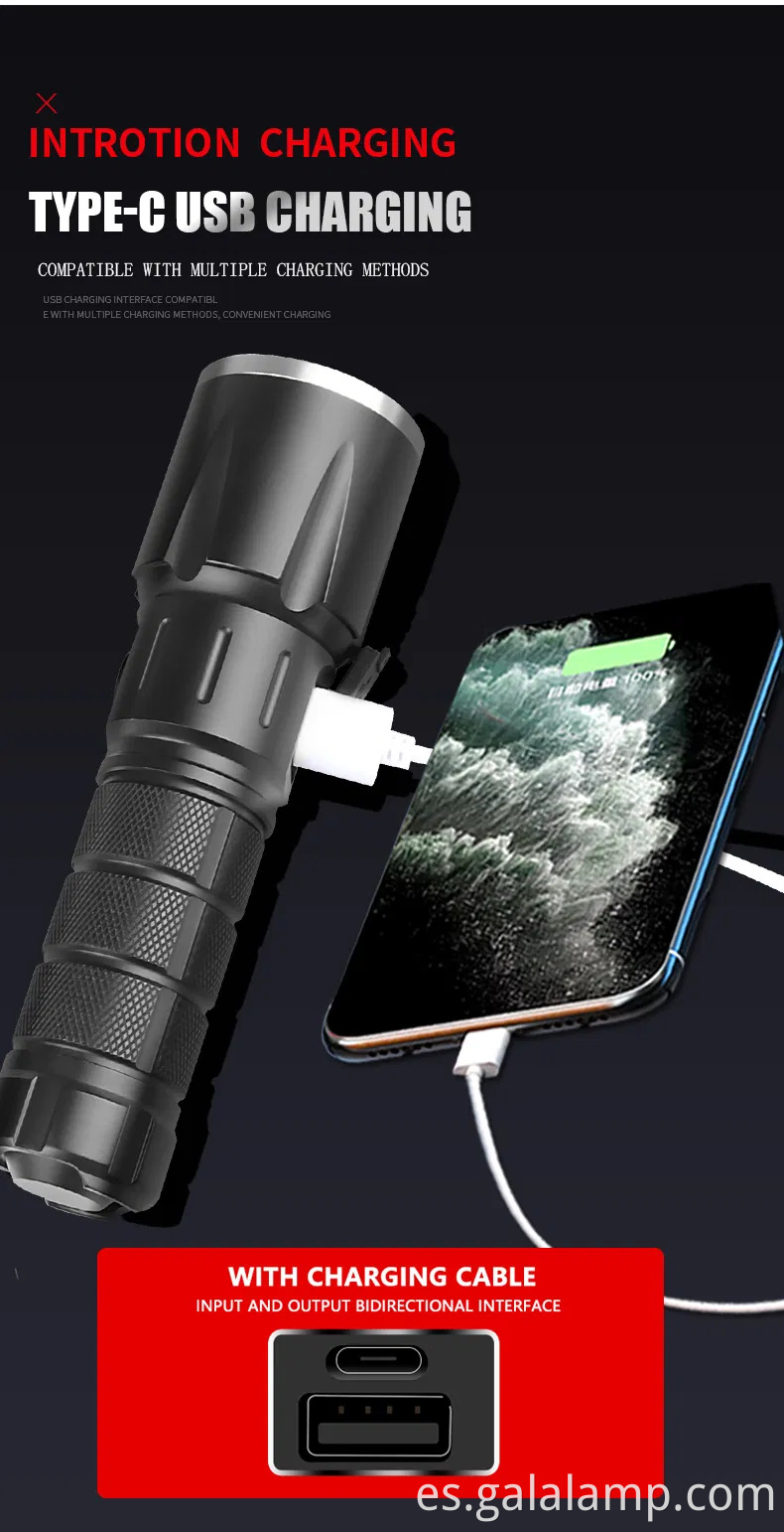 Linterna UV USB portátil para detectar dinero falsificado